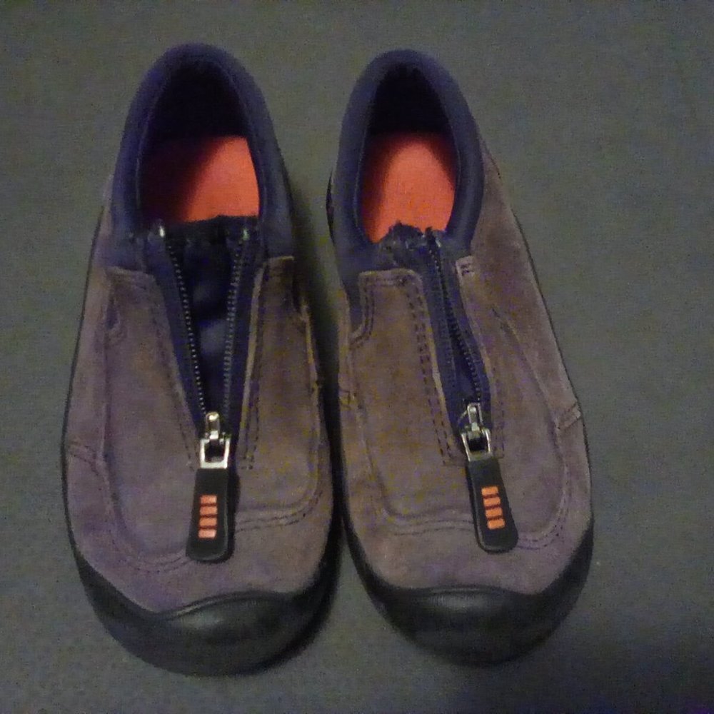 LEATHER ZIP UP DRESS SHOES 10